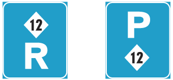 High occupancy vehicle reservation and parking sign